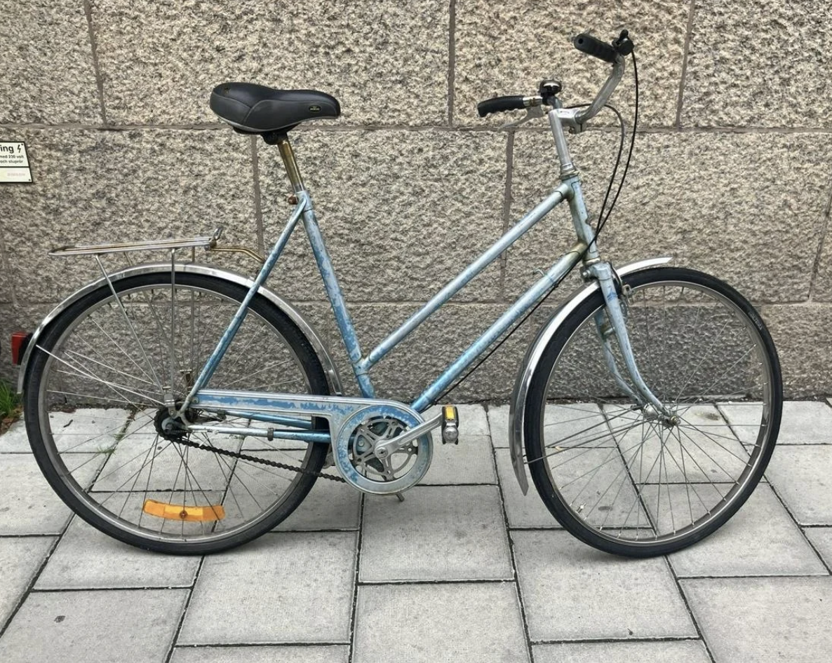 Anrik Engelsk Ljusblå Raleigh Damcykel