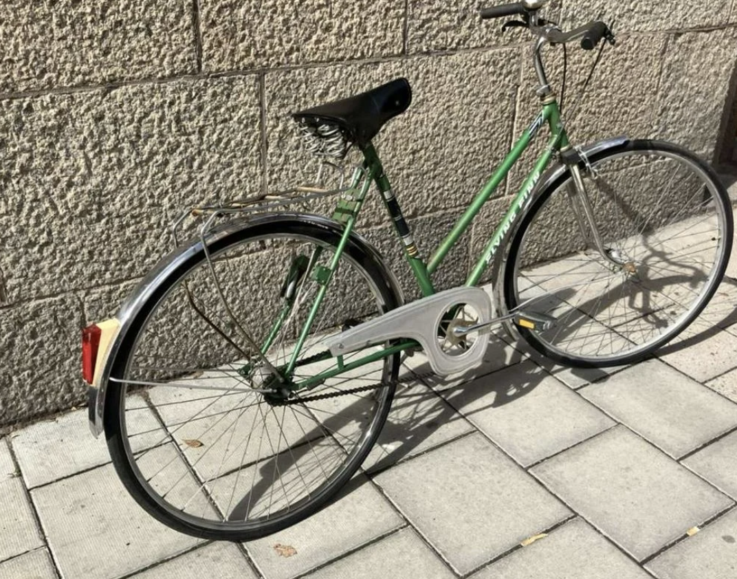 Smaragdgrön Helkama Damcykel