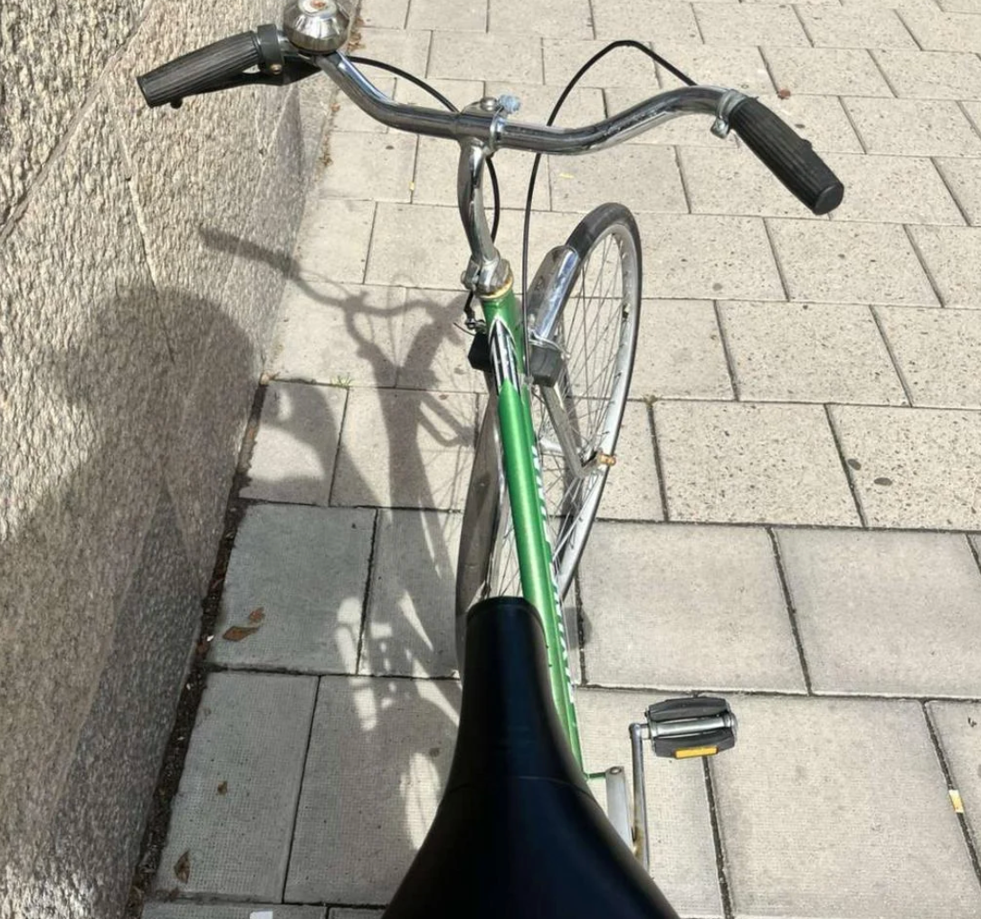 Smaragdgrön Helkama Damcykel