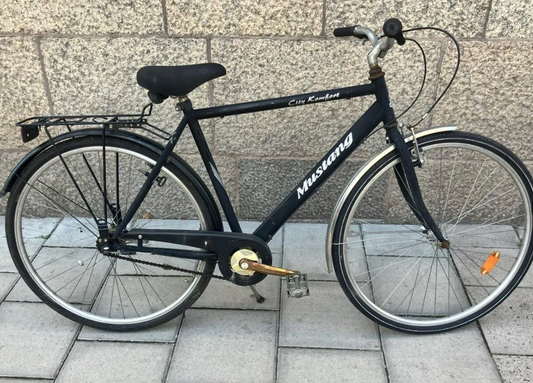 Svart 3-växlad Mustang Herrcykel