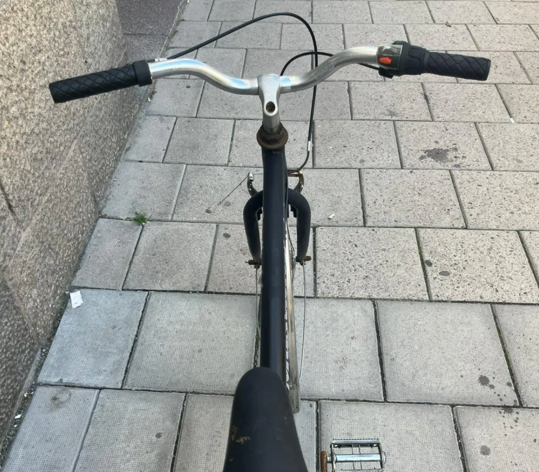 Svart 3-växlad Mustang Herrcykel