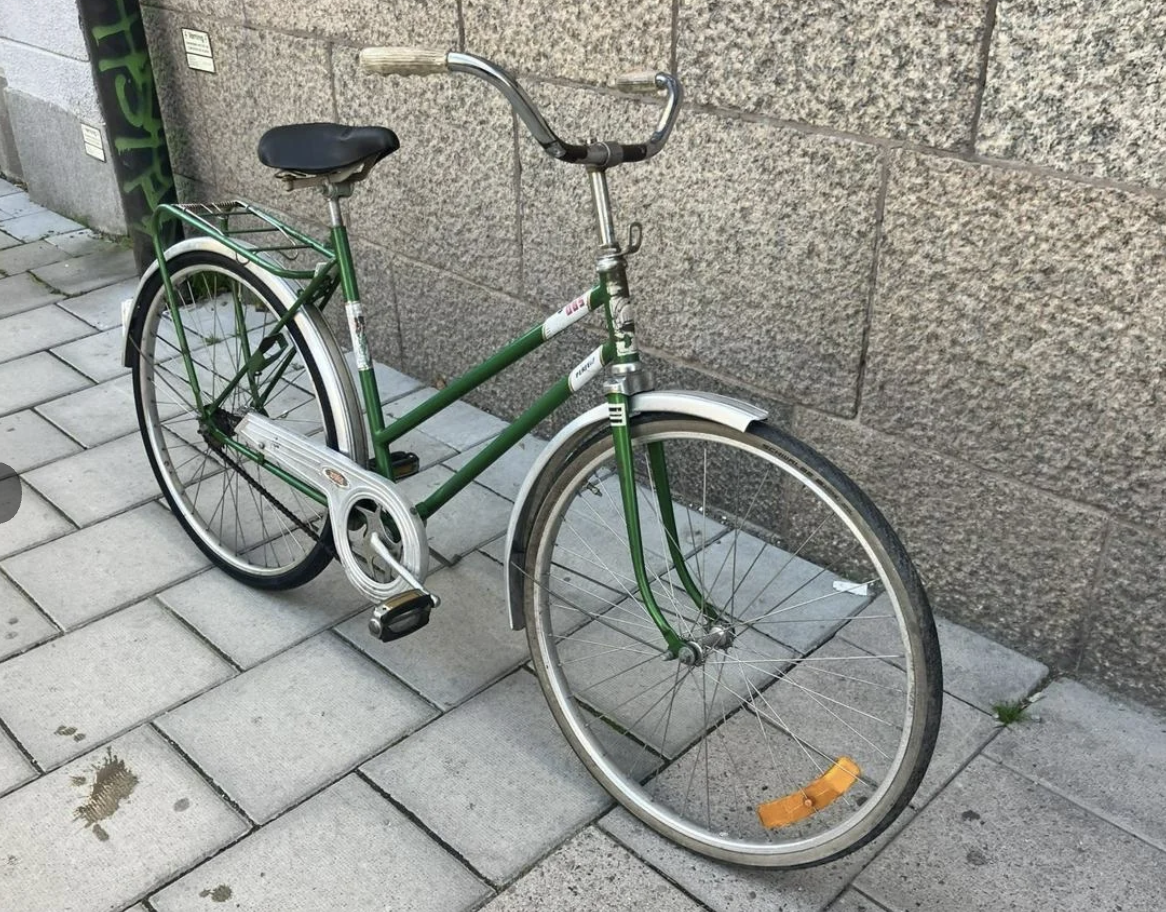 Grön Klassisk DBS Damcykel