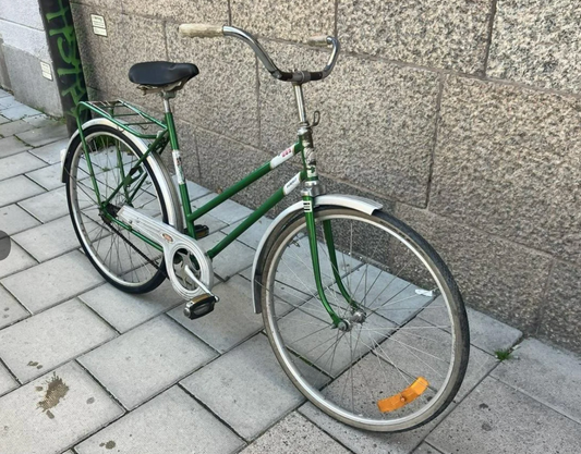 Grön Klassisk DBS Damcykel