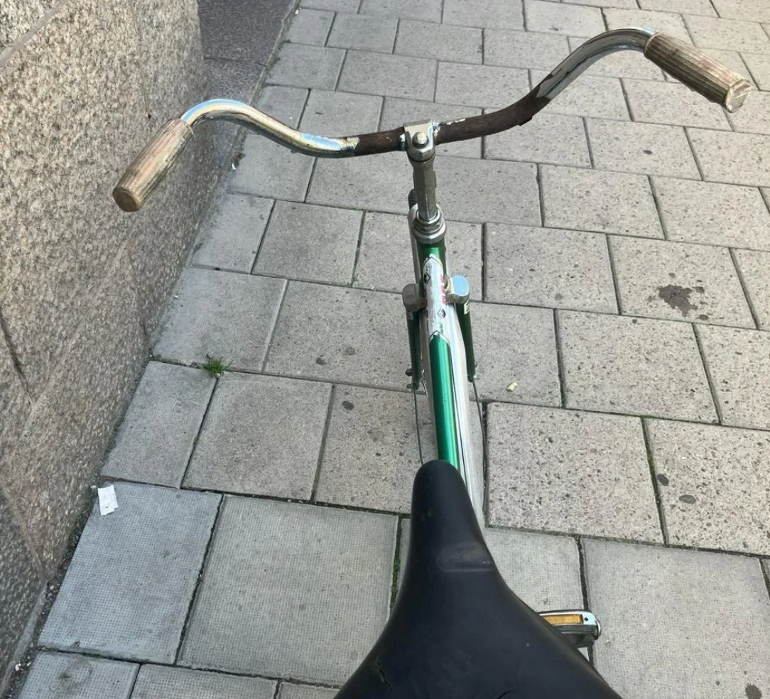 Grön Klassisk DBS Damcykel